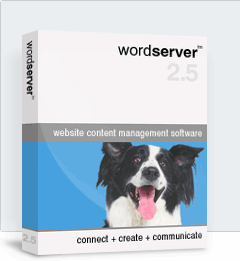 wordserver 2.5 web site design, maintenance and content management software. Create, Design and maintain your website with ease with our website building software.