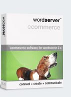 wordserver 2.x ecommerce software for wordrserver 2.x web site design, manitenance and content management software 
