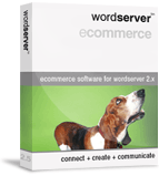 wordserver ecommerce module - ecommerce enable your wordserver website design and content management software - all you need is a PayPal account and you could be taking orders over the internet now!